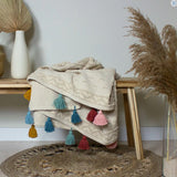 Boho Cotton Tufted Mulitcolour Throw £29 (10% off RRP)