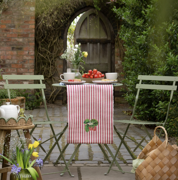 Strawberry Stripes Table Runner from £16.50 4 Placemats £18 (10% off RRP)